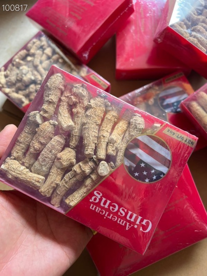 原装进口加拿大花旗参西洋参盒装100克大量批发