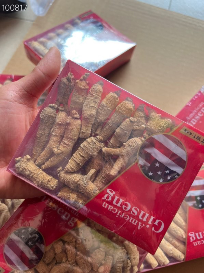 原装进口加拿大花旗参西洋参盒装100克大量批发