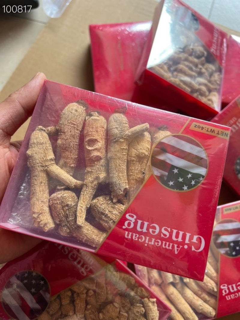 原装进口加拿大花旗参西洋参盒装100克大量批发