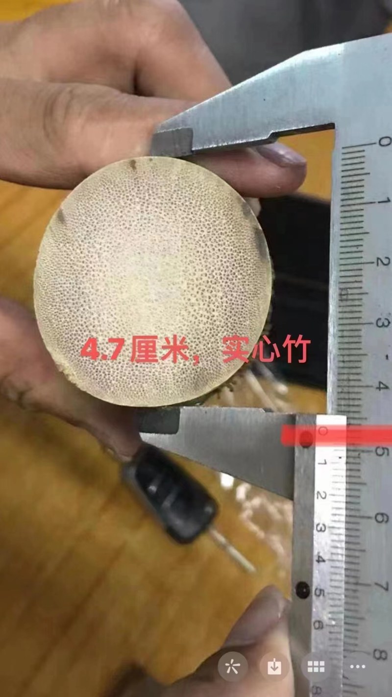 实心竹，全实心