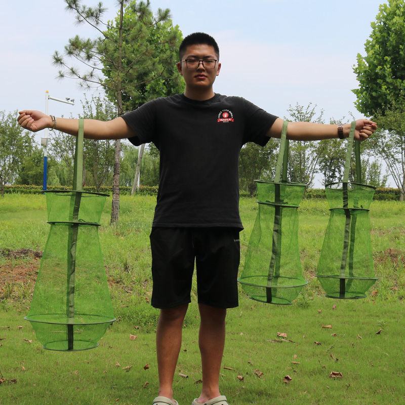 便携小鱼护密眼装鱼网袋速干收纳袋赶海活饵防跳网兜小号渔护