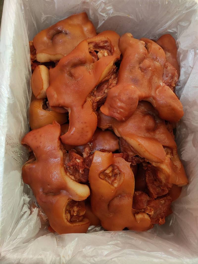 厂家批发卤猪头肉凉菜店卤菜店，夜宵店带拱嘴卤猪头肉批发
