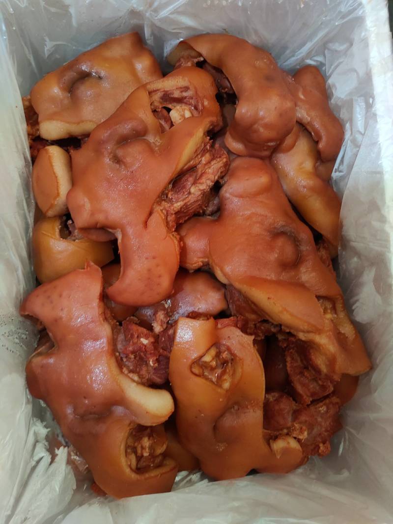 厂家批发卤猪头肉凉菜店卤菜店，夜宵店带拱嘴卤猪头肉批发