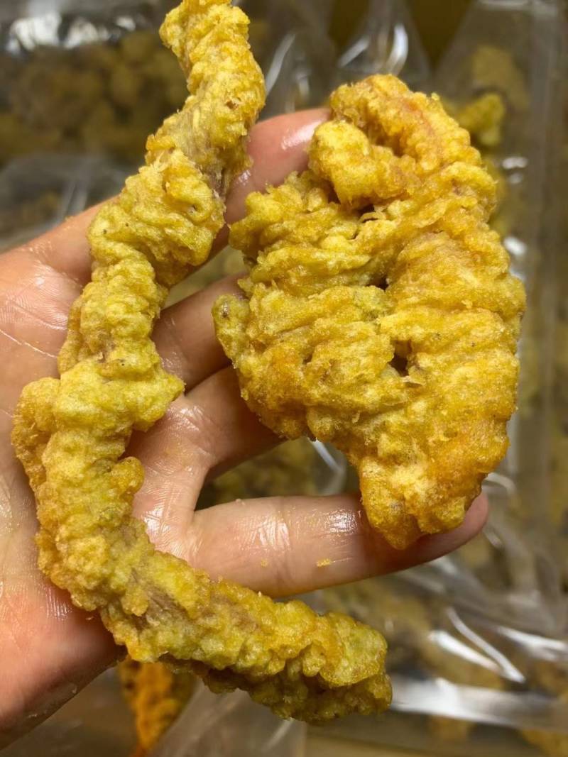 油炸小酥肉8成熟复炸几秒钟即可食用厂家批发火锅店展销会