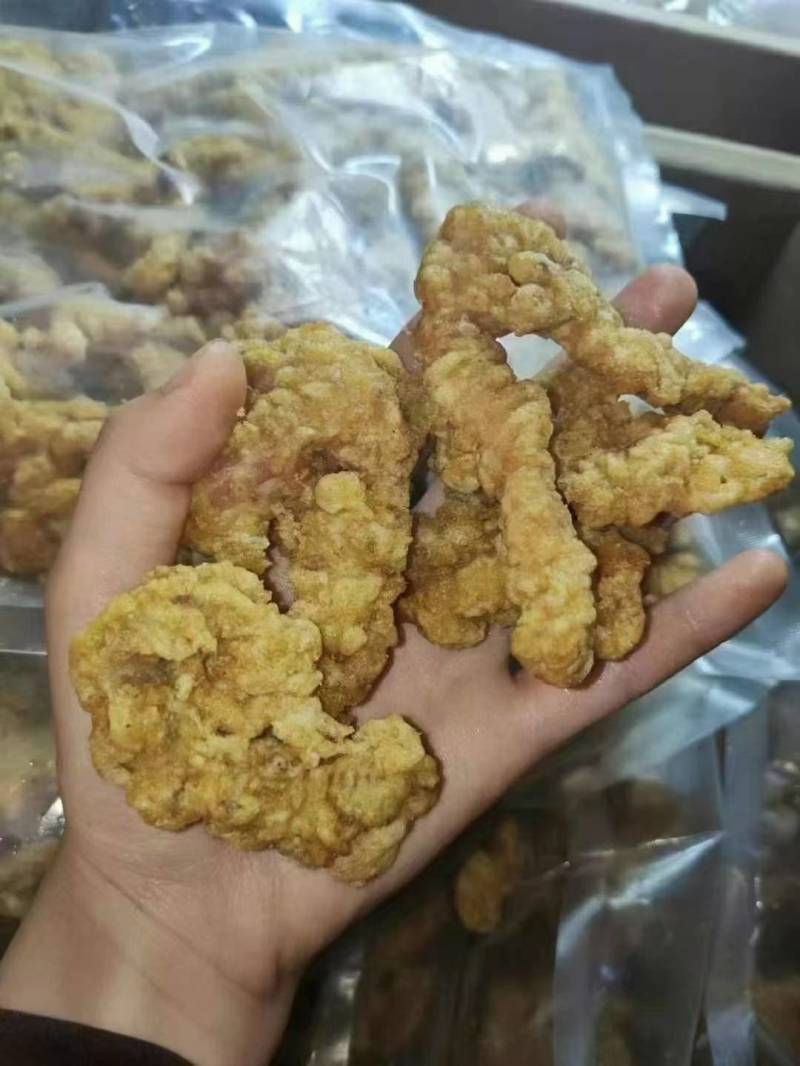 油炸小酥肉8成熟复炸几秒钟即可食用厂家批发火锅店展销会
