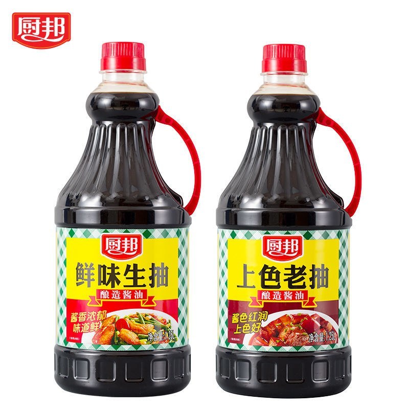 厨邦酱油1.25L鲜味生抽黄豆酿造家用炒菜卤味凉拌酱油