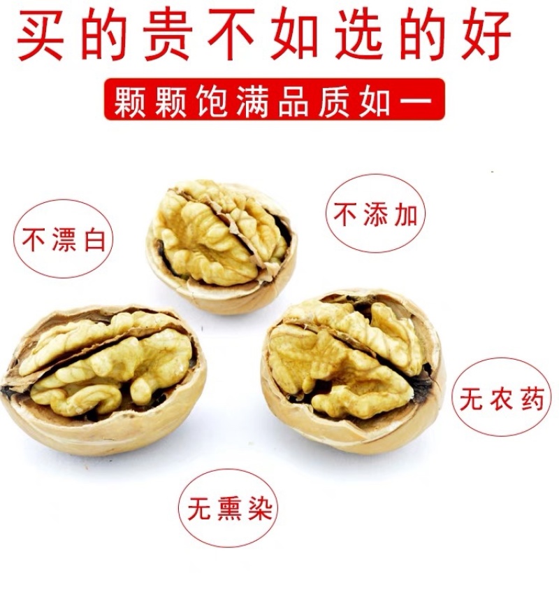 新疆18薄皮纸皮核桃礼品散装原味零食坚果礼品核桃手可捏开