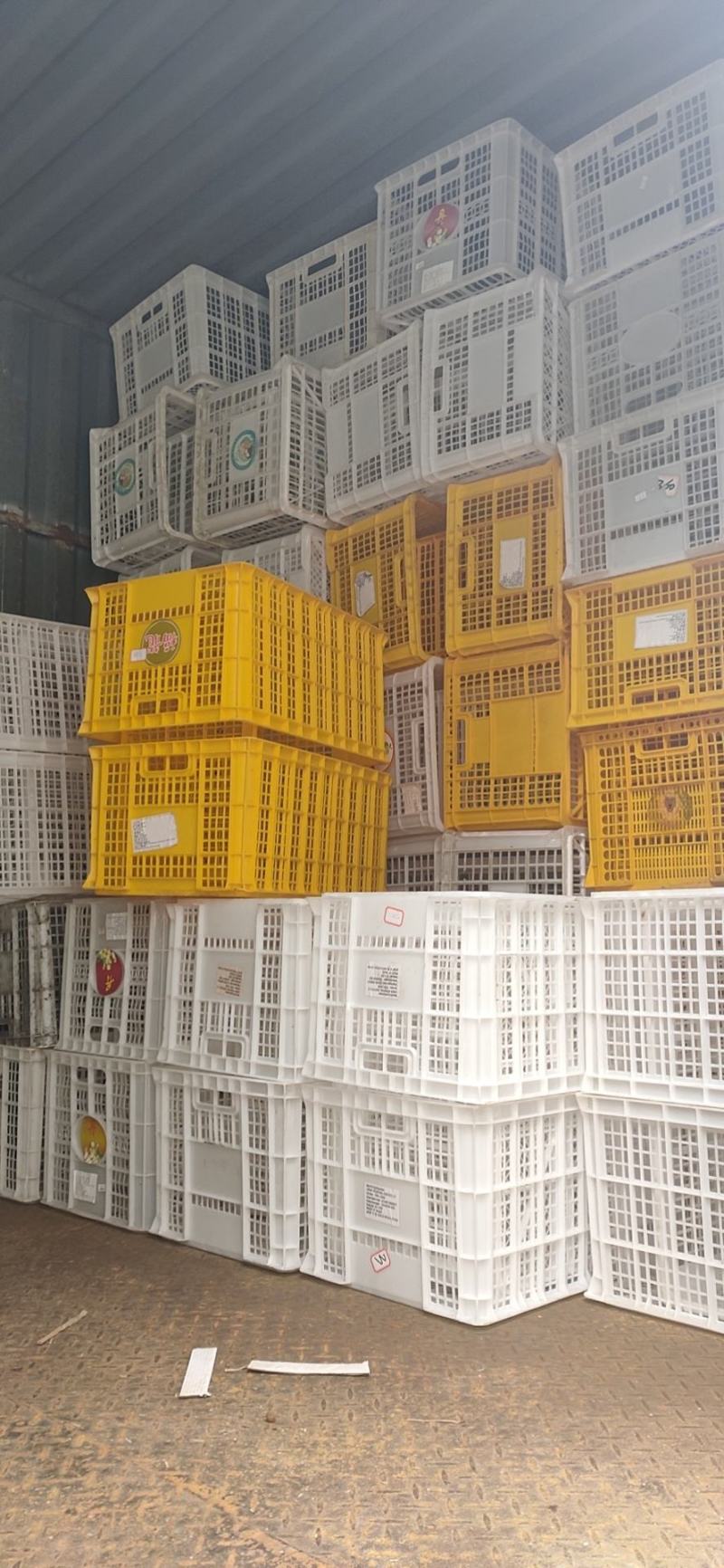 周转筐进口果蔬贸易包装长方形缕空周转塑料框物流周转箱