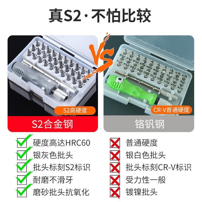 多功能螺丝刀十字一字异型起子套装组合电脑手机家电维修拆除