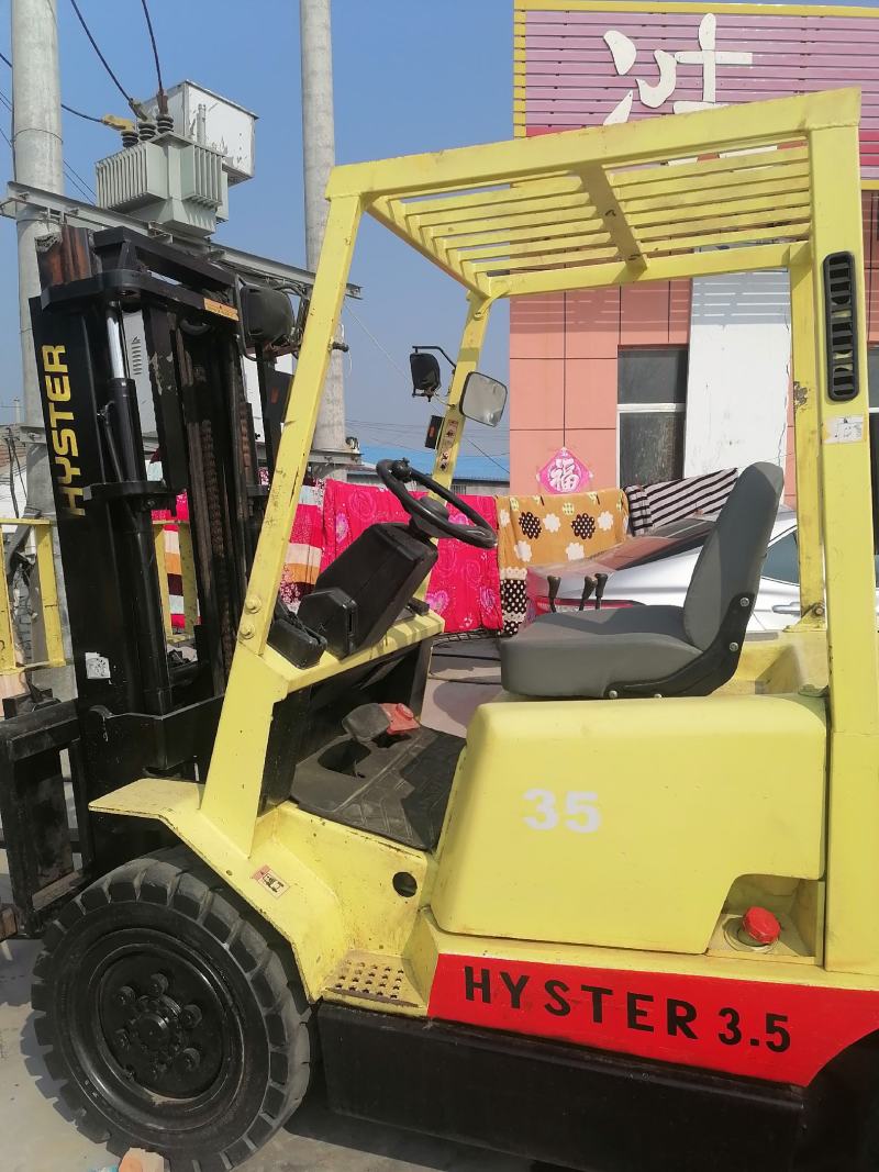 低价转让海斯特**叉车3.5吨升高三米原车带侧移