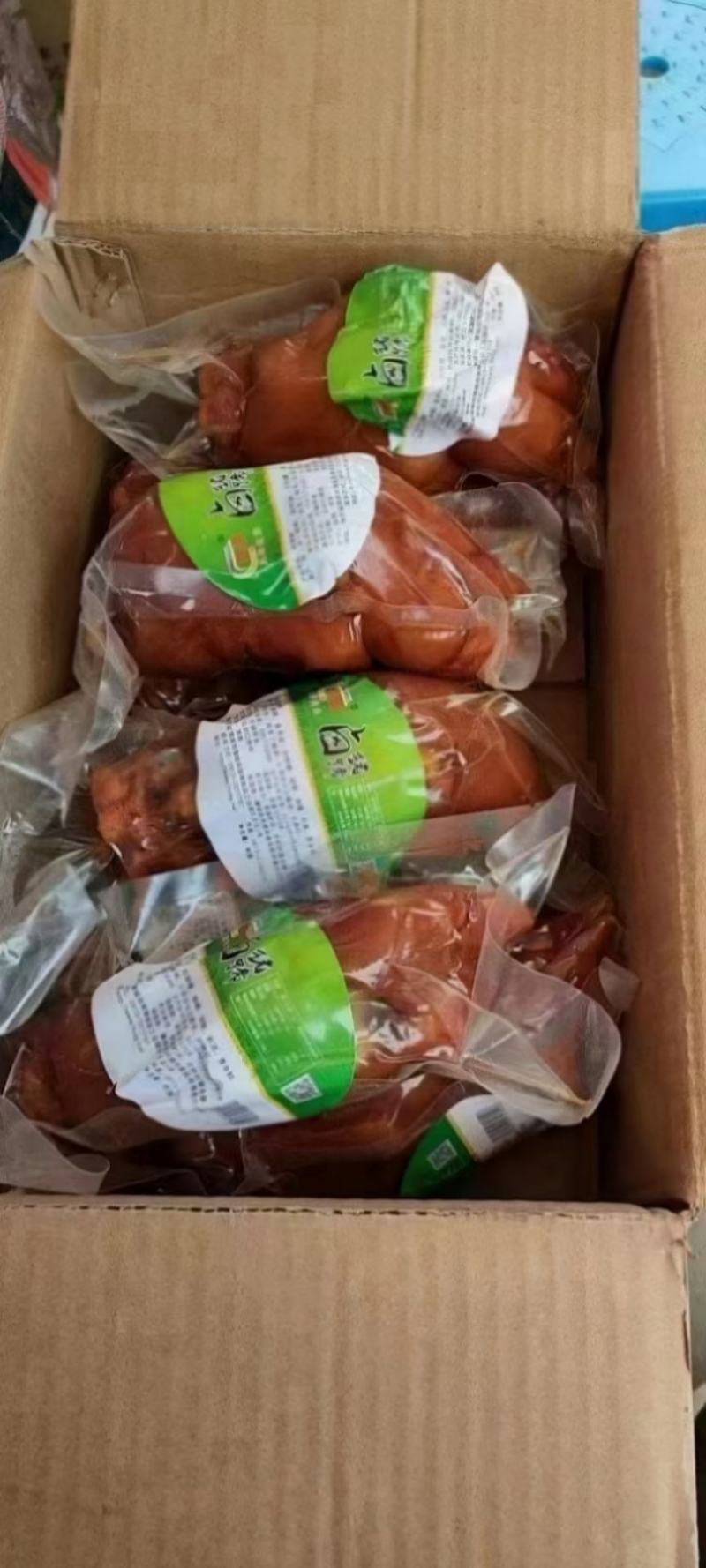 全熟卤猪蹄开袋即食五香卤味熟食猪蹄真空包装小吃零食
