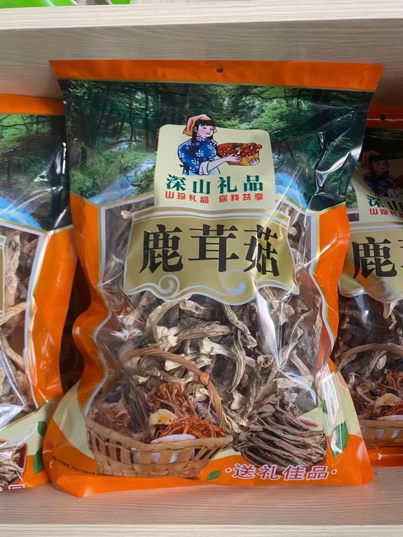 广东河源鹿茸菇，无脚菇干货10斤一件大量批发