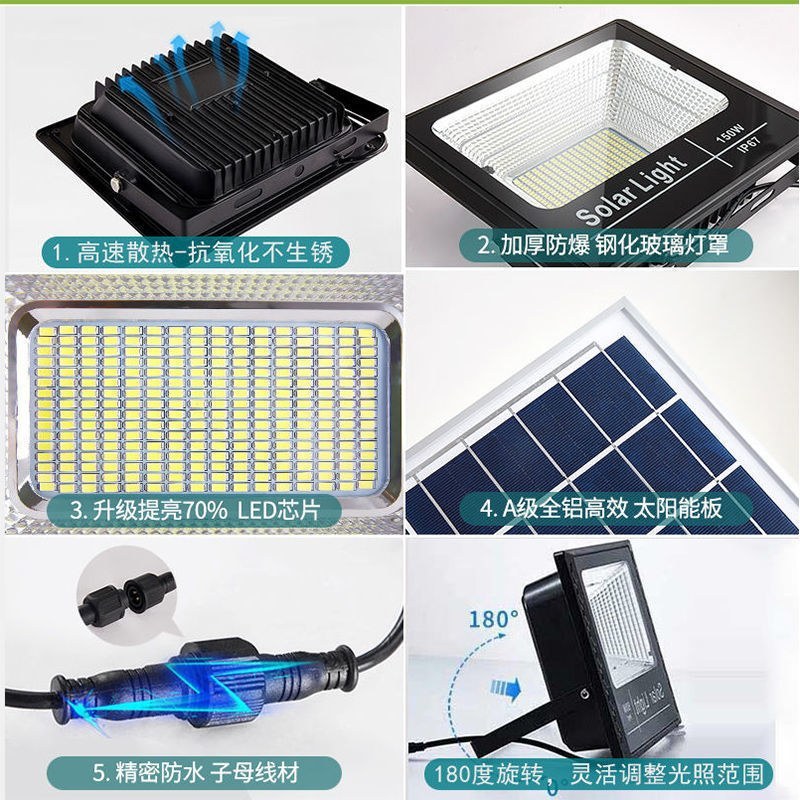 太阳能家用庭院灯户外农村大门口照明灯照亮纳太阳能灯一拖二