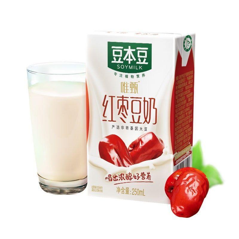 豆本豆唯甄红枣豆奶植物蛋白饮品早餐奶非转基因大豆早餐奶