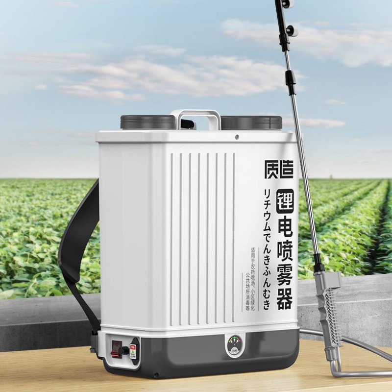 日本质造背负式电动喷雾器充电打药机新型农用高压消毒农药喷