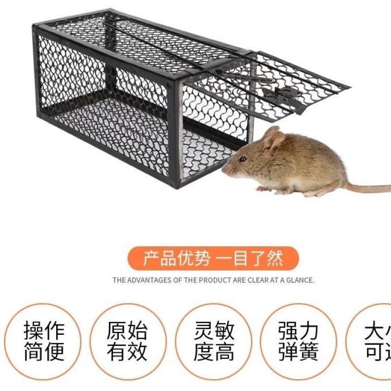 老鼠笼捕鼠器捕鼠神器捕鼠笼家用捕鼠耗子笼粘鼠板贴鼠板捕鼠