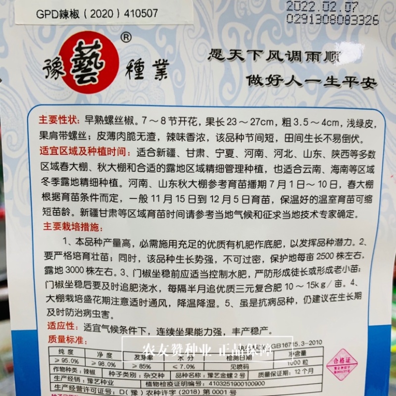 螺丝辣椒种子一代杂交螺丝椒种籽耐低温辣味香浓皮薄肉脆