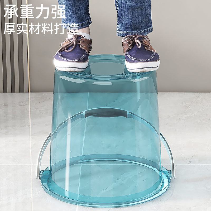 水桶家用储水桶加厚透明塑料桶水桶拖地水桶手提学生宿舍桶盆