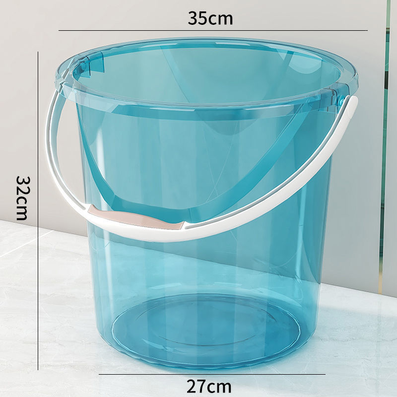 水桶家用储水桶加厚透明塑料桶水桶拖地水桶手提学生宿舍桶盆