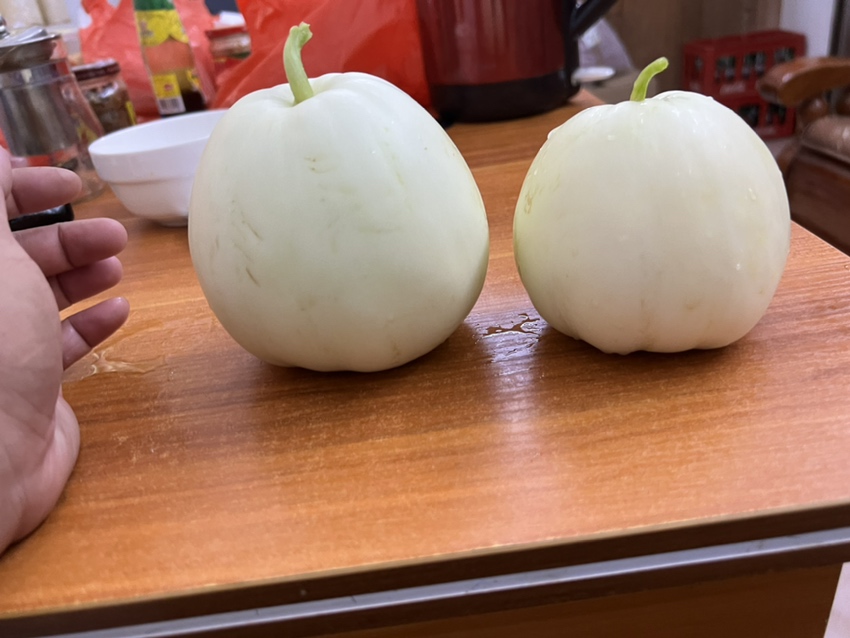 羊角蜜甜瓜切片摆盘效果