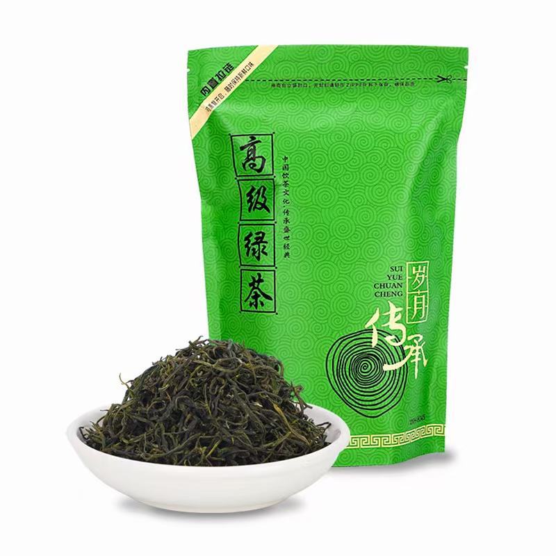 精品绿茶干茶毛尖富硒茶茶叶富硒绿茶产地直供
