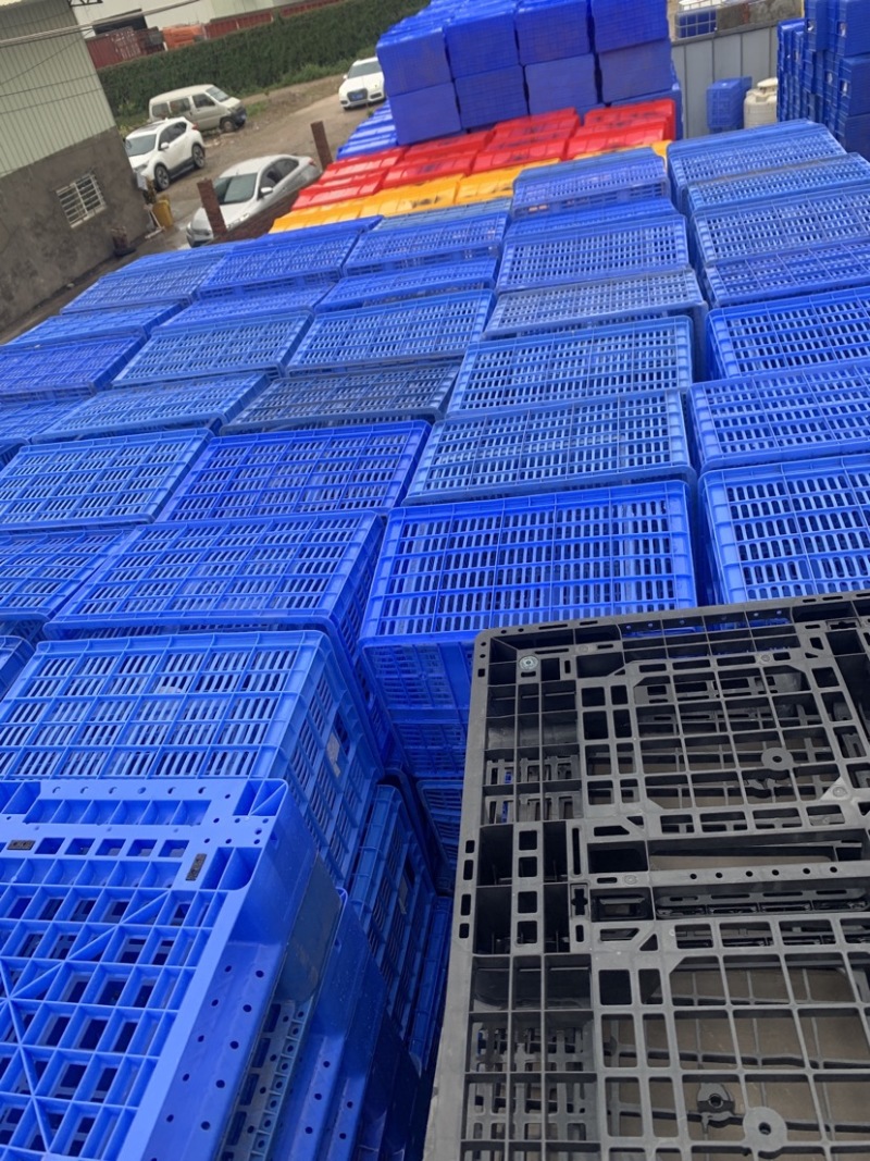 几千个胶筐周转筐二手塑料框胶蓝水果筐蔬菜框错位框