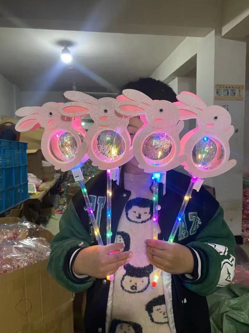 儿童发光玩具棒卡通星球棒闪光棒夜市公园广场热销货源