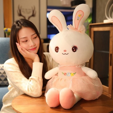兔子毛绒玩具女孩布娃娃儿童女陪睡觉大号抱枕可爱小白兔公仔