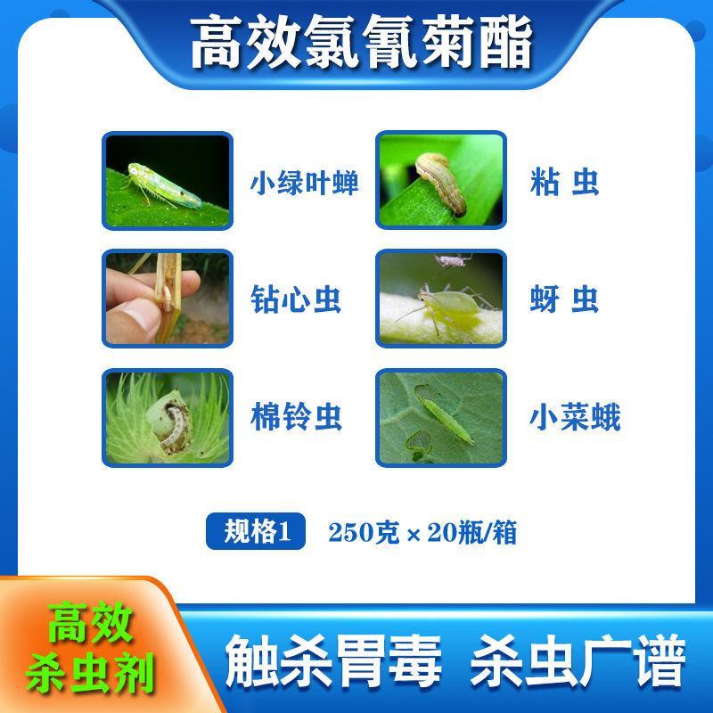 先正达氯氟氰菊酯劲彪功夫果树烟草潜叶蛾蚜虫青虫黏虫杀虫剂