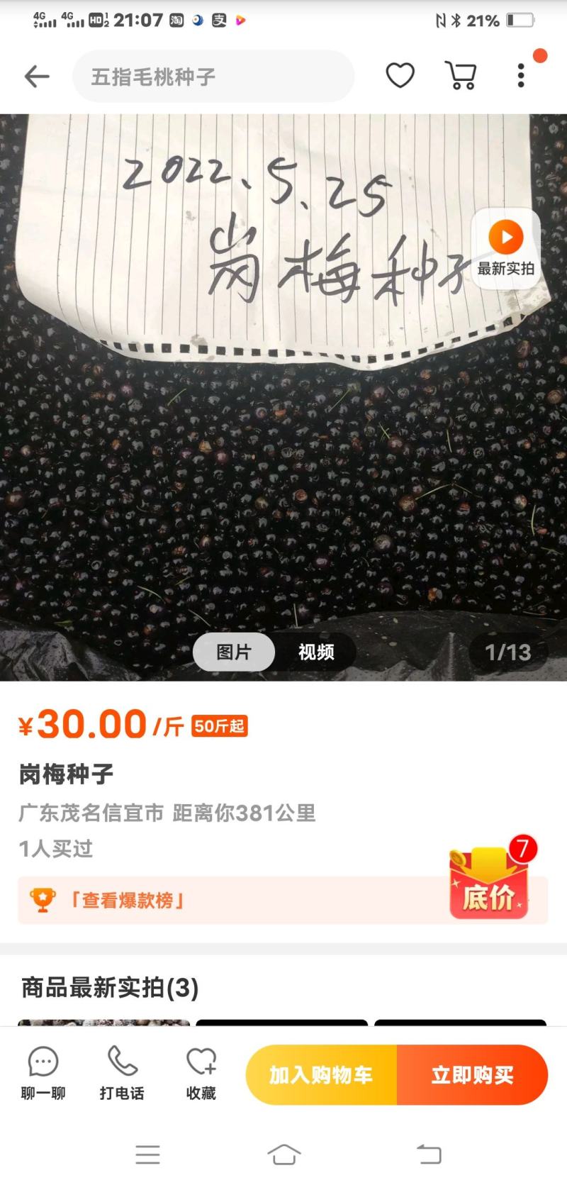 岗梅种子