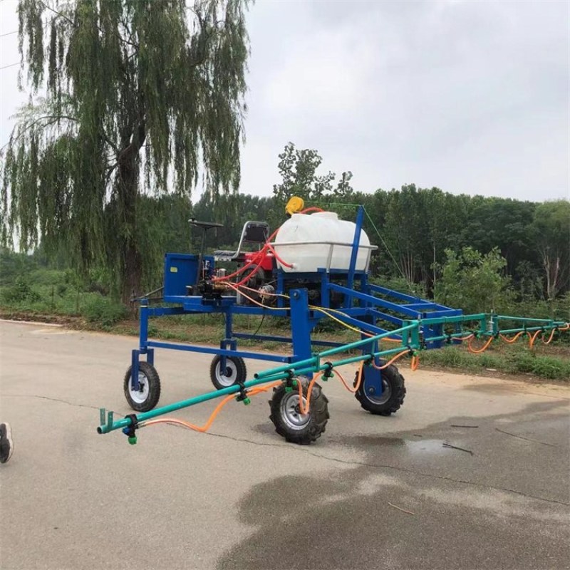 玉米地果园菜地打药机柴油电启动四轮喷雾器多喷头打药机