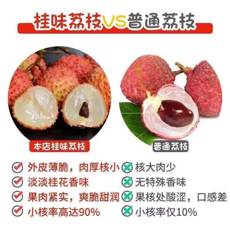 【现货下单秒发货】正宗从化桂味荔枝新鲜现货现摘现发冷链包