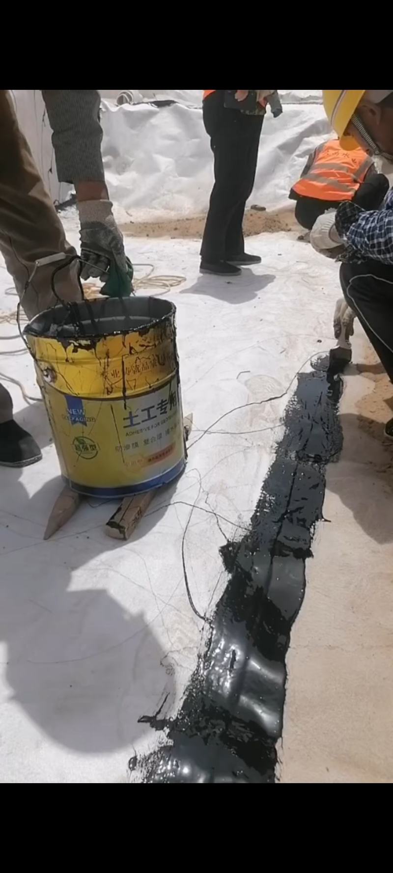 土工膜胶KS热熔胶防渗膜复合膜粘接胶牢固防水耐高温耐寒