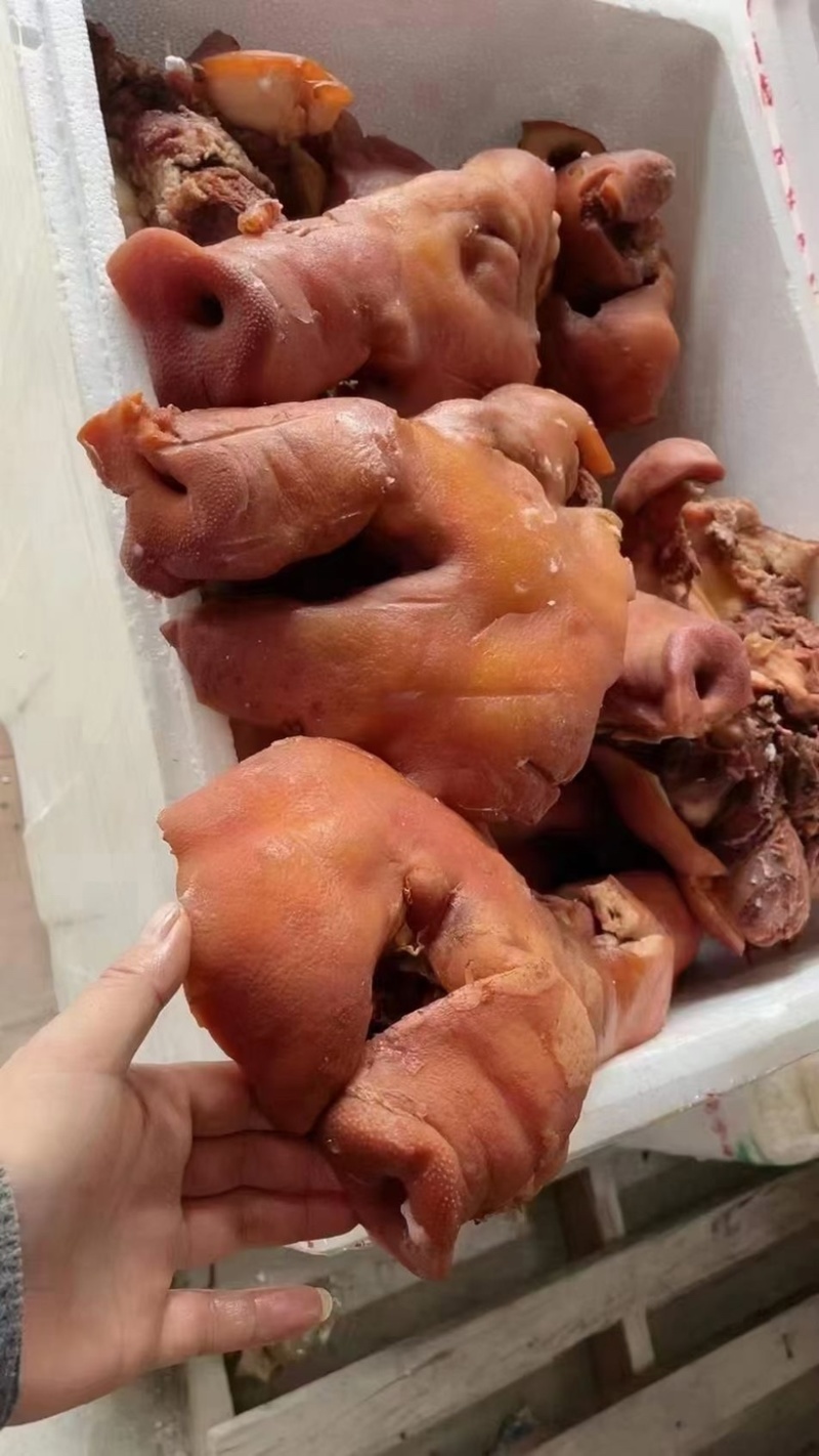 卤猪头肉凉拌猪头肉全熟卤味预制荤菜带拱嘴核桃肉