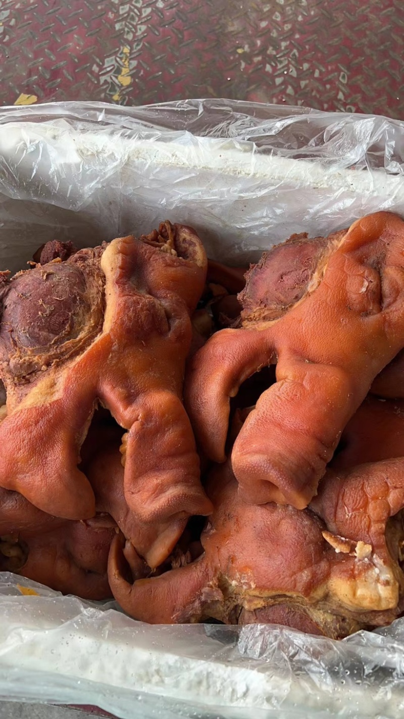 卤猪头肉凉拌猪头肉全熟卤味预制荤菜带拱嘴核桃肉