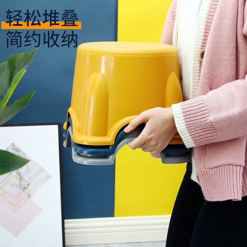 小凳子塑料家用板凳儿童凳圆凳防滑加厚踩脚胶凳宝宝洗澡脚踏