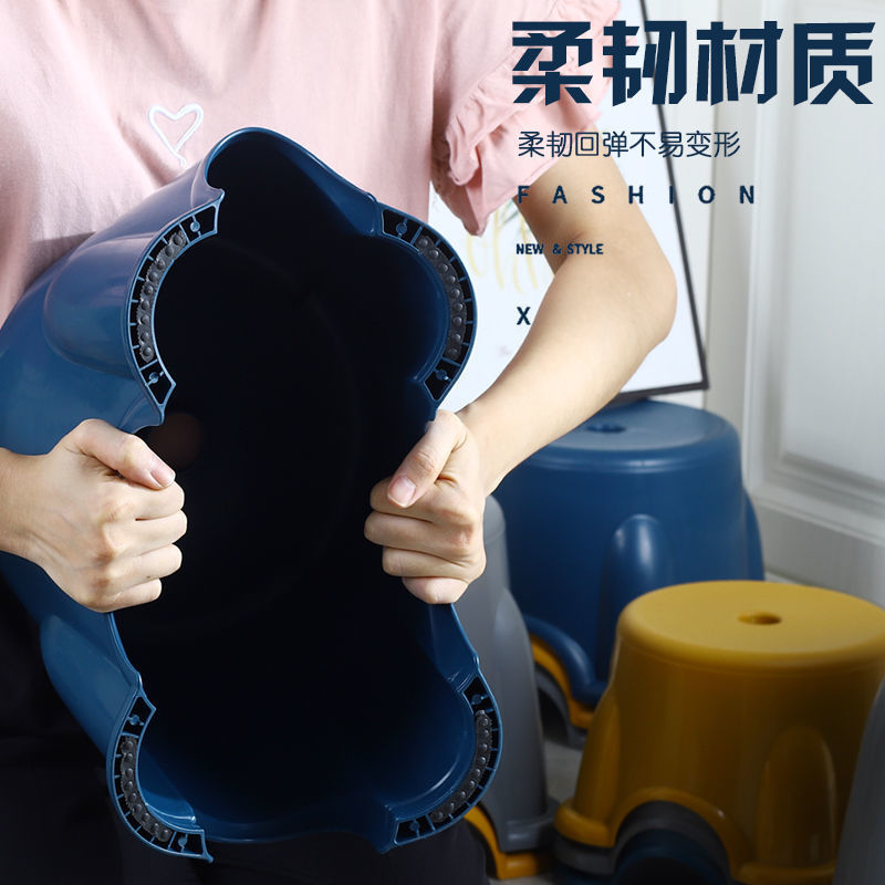 小凳子塑料家用板凳儿童凳圆凳防滑加厚踩脚胶凳宝宝洗澡脚踏