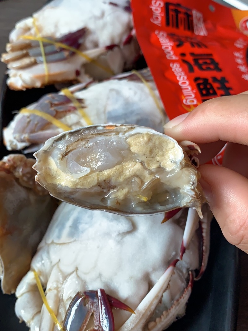 梭子蟹娘子蟹，二母蟹，花旗蟹，黑三角蟹，肉质饱满