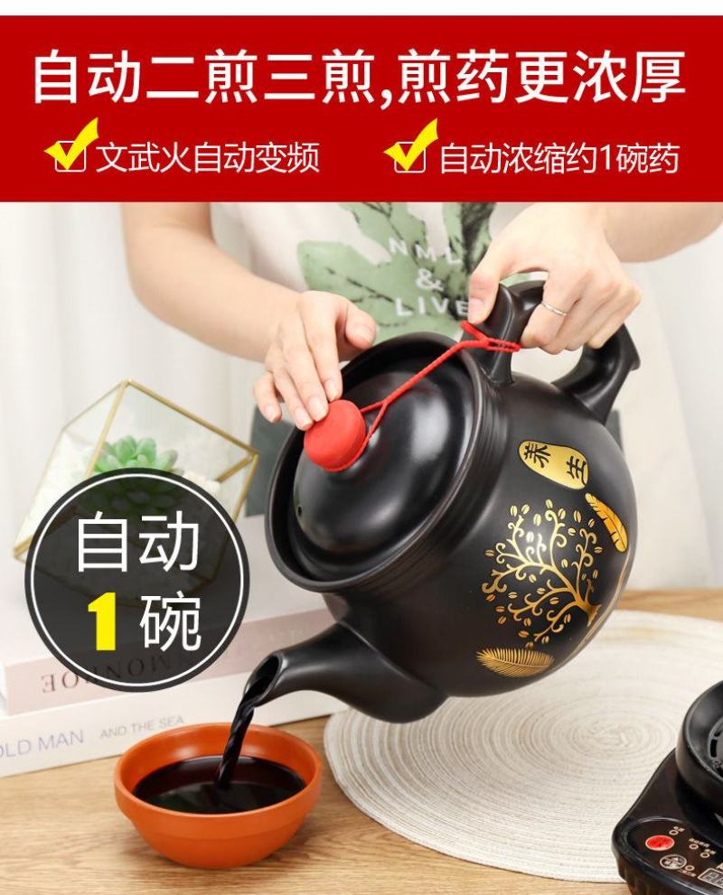 养生壶多功能煎药壶全自动熬药电药锅熬药电砂锅煎药砂锅煮中