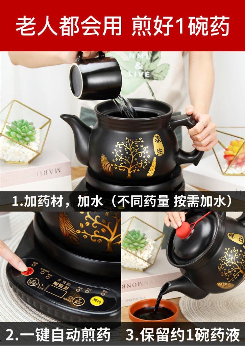 养生壶多功能煎药壶全自动熬药电药锅熬药电砂锅煎药砂锅煮中