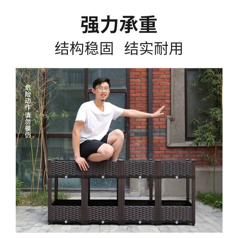 种菜神器长方形楼顶家庭阳台塑料大花盆户外庭院种菜盆蔬菜种
