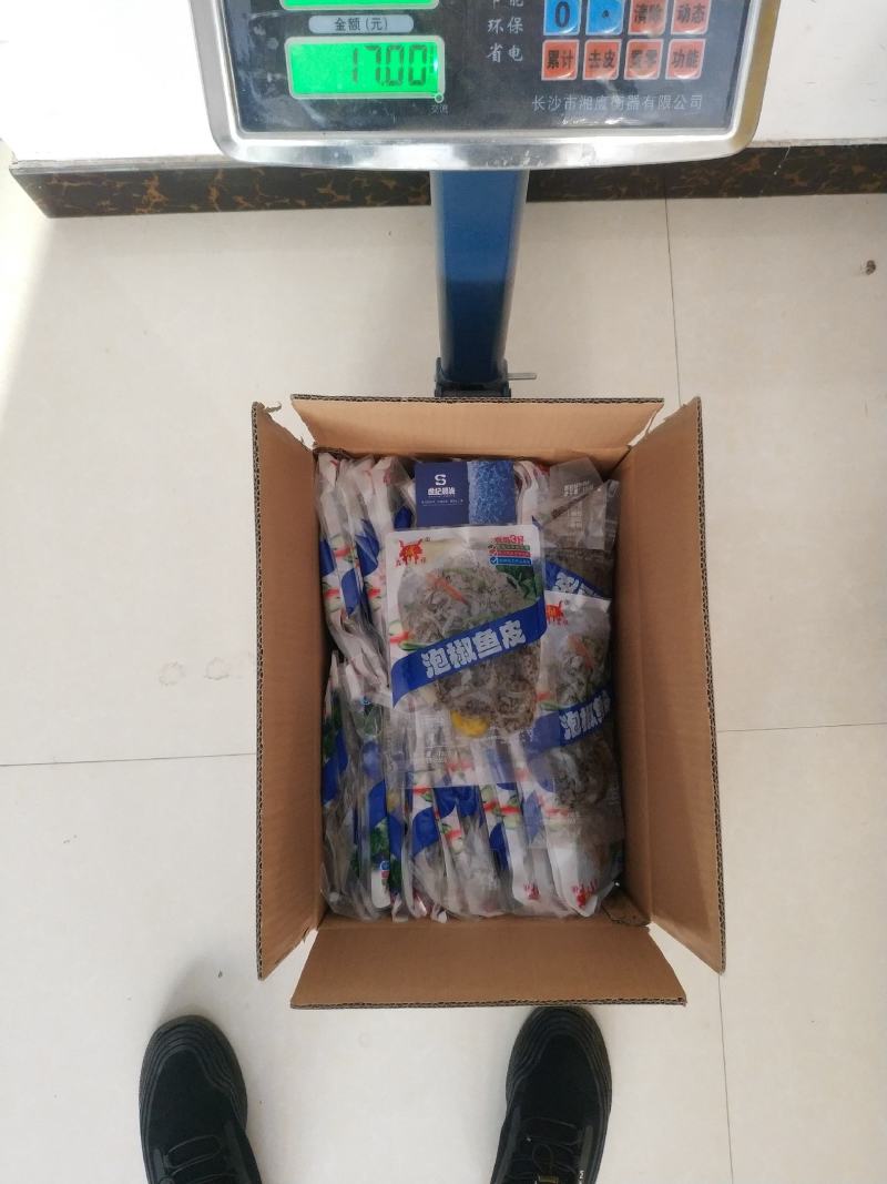 泡椒鱼皮150克*50包/件不粘不腥口感好大厂货质量好