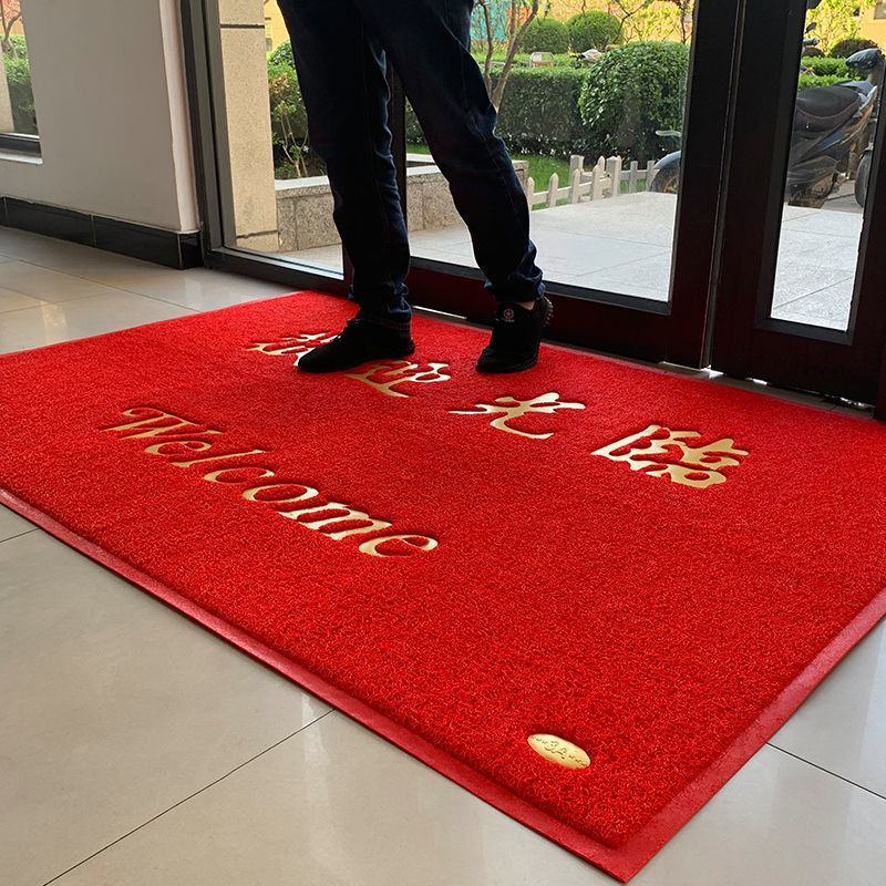 地垫欢迎光临门垫酒店公司迎宾脚垫店铺进门口大尺寸出入平安