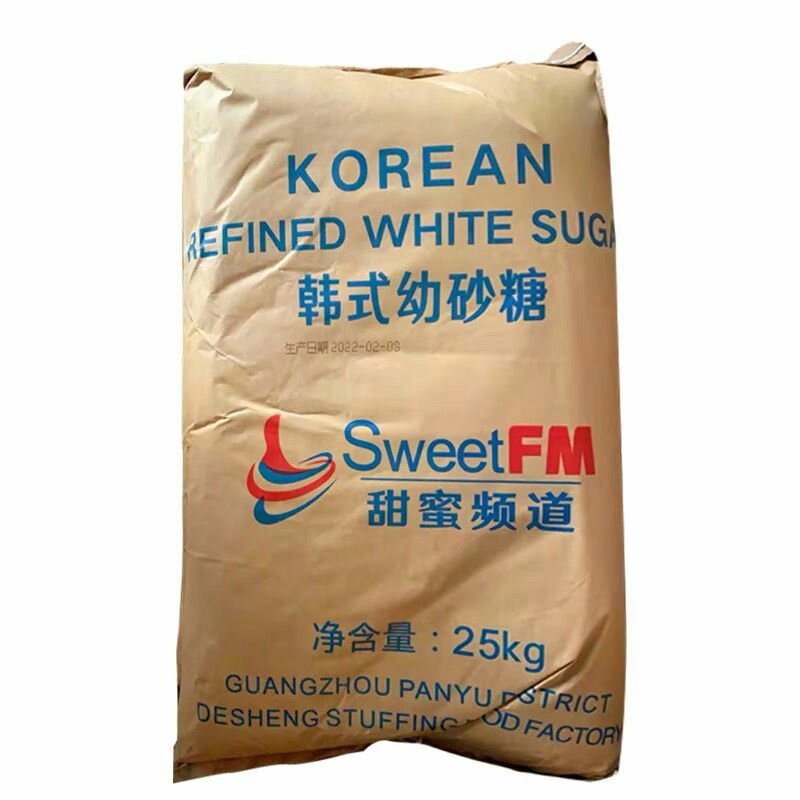 甜蜜频道25kg新糖韩式幼砂糖烘焙原料专用细砂糖
