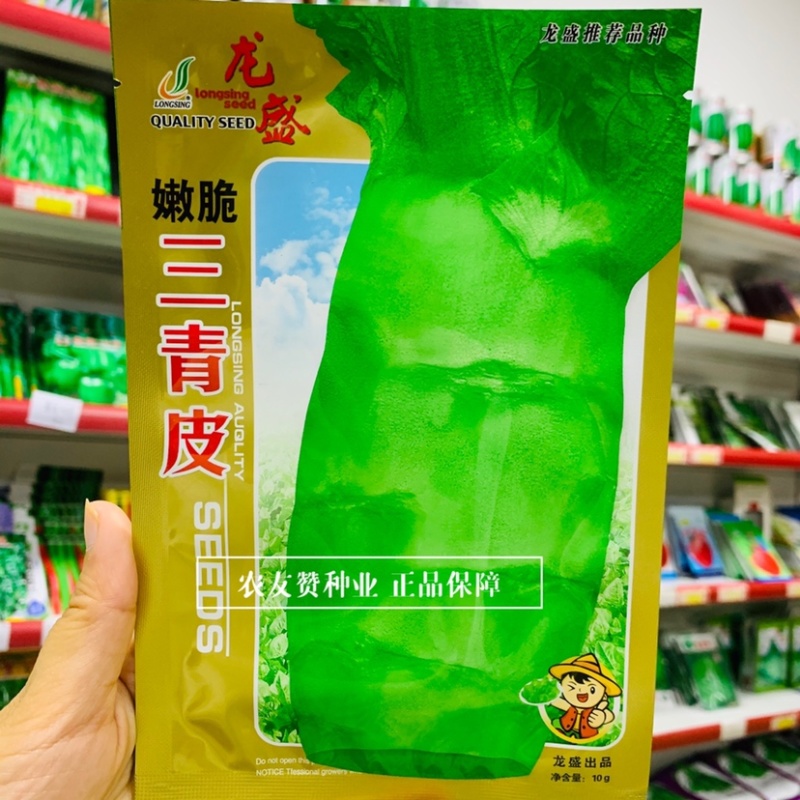 龙盛嫩脆三青皮莴笋种子青叶青皮青肉耐寒莴笋莴苣种子