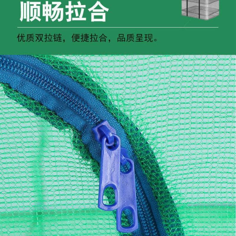 折叠晒鱼网防蝇笼晒干网晾晒鱼干地瓜萝卜菜网架干货家用神器