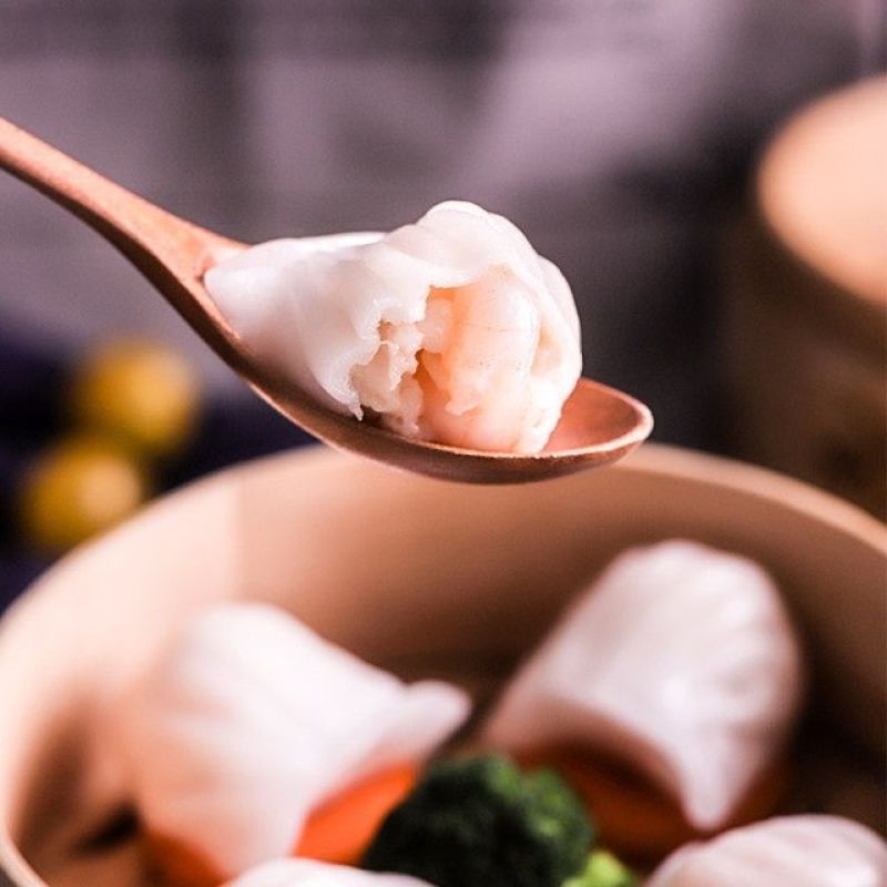 【25个/斤】虾饺水晶虾饺速冻虾饺港式早茶点心饺皇虾包邮