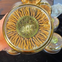 精选虫草（0.7-0.8规格）晒干的颜色金黄