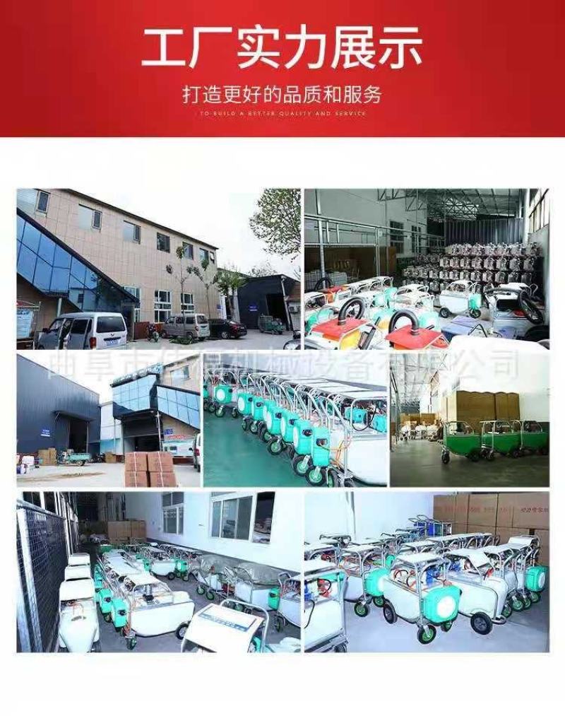 手推式电动打药机自动回管喷雾器四轮弥雾机蔬菜大棚果园打药