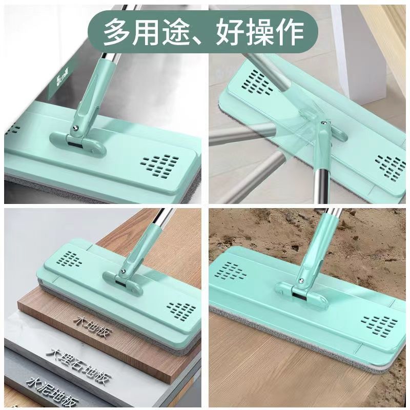 加厚款懒人免手洗拖把家用刮刮乐拖把桶拖地神器平板拖神器